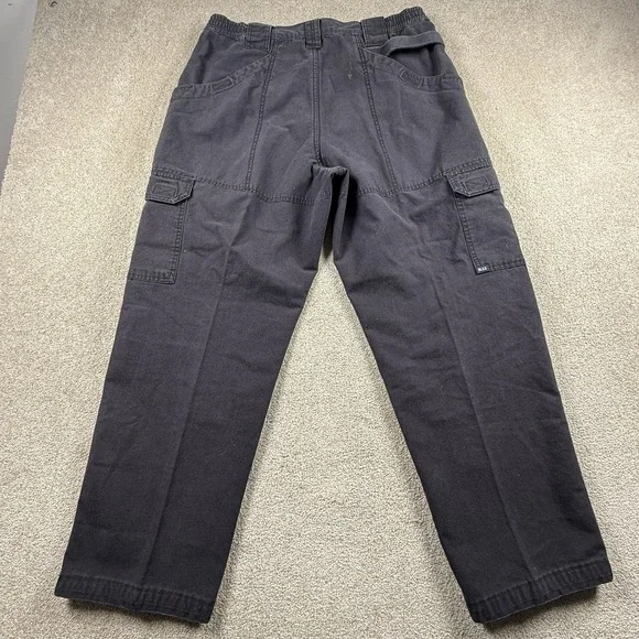 5.11 Tactical Pants Mens 34x30 Black Cargo Elastic Waist Outdoor Workwear - Picture 4 of 8
